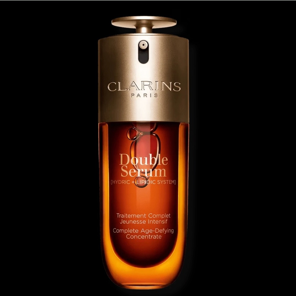 Clarins Double Serum - Luxurious Gold and Warm Orange